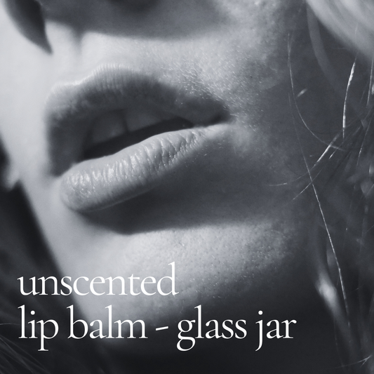 Unscented Lip Balm (Glass Jar)